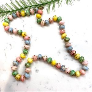 🍭4/$20 vintage pastel colors beaded necklace